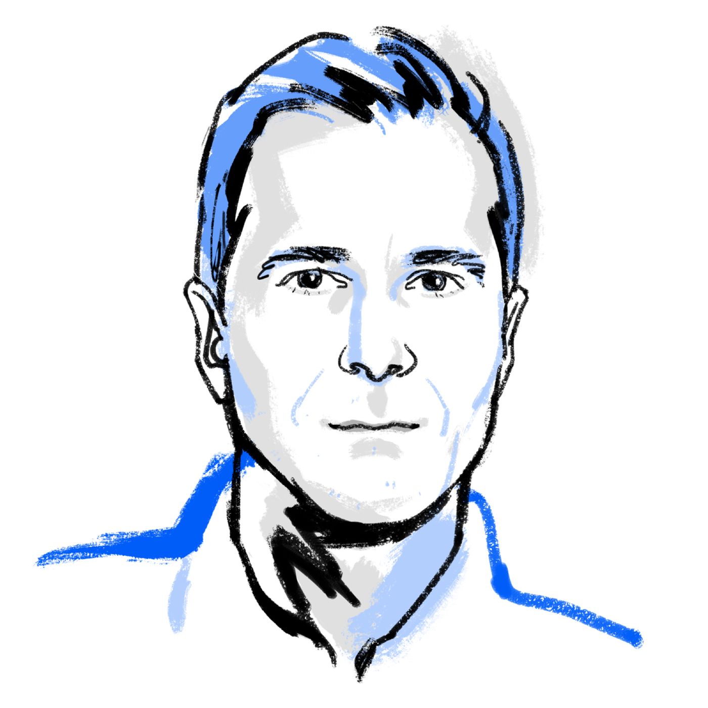 Illustrated portrait of Rob