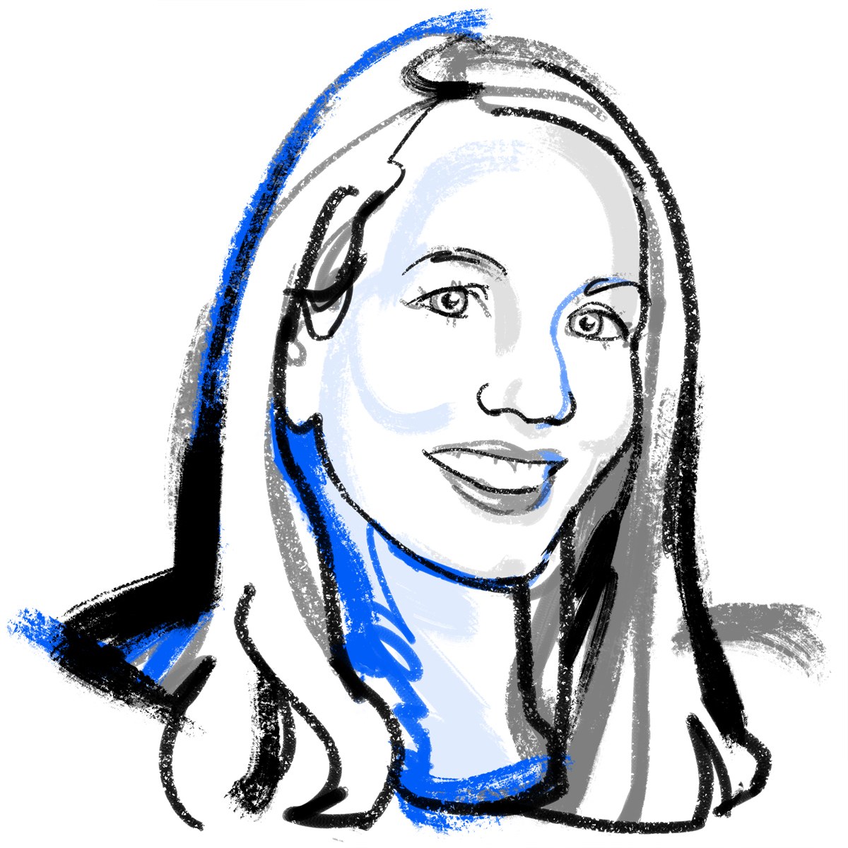 Illustrated portrait of Heather